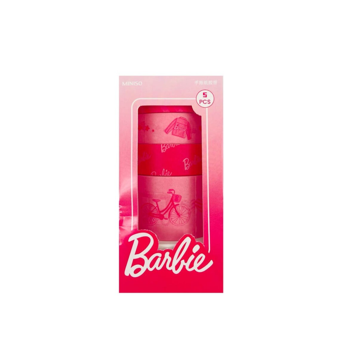 Cinta decorativa Barbie 5pcs - fucsia 