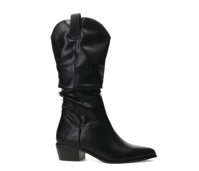 Botas DEGREE Bucaneras arrugadas Black pu
