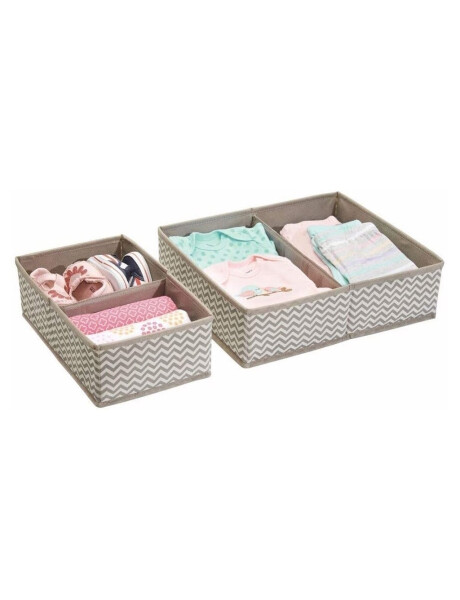 SET 2 ORGANIZADOR TELA 31x19x10/31x36x10CM GRIS SET 2 ORGANIZADOR TELA 31x19x10/31x36x10CM GRIS