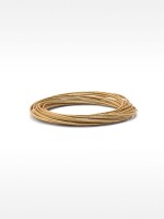 Pulseras Rígidas Entrelazadas dorado