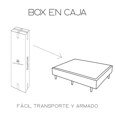 Sommier 2 Plazas Hamptons Palladium Smart Box Beige