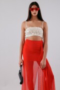 Falda Canica ROJO
