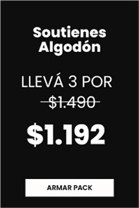 Soutienes Algodón 3 x1290