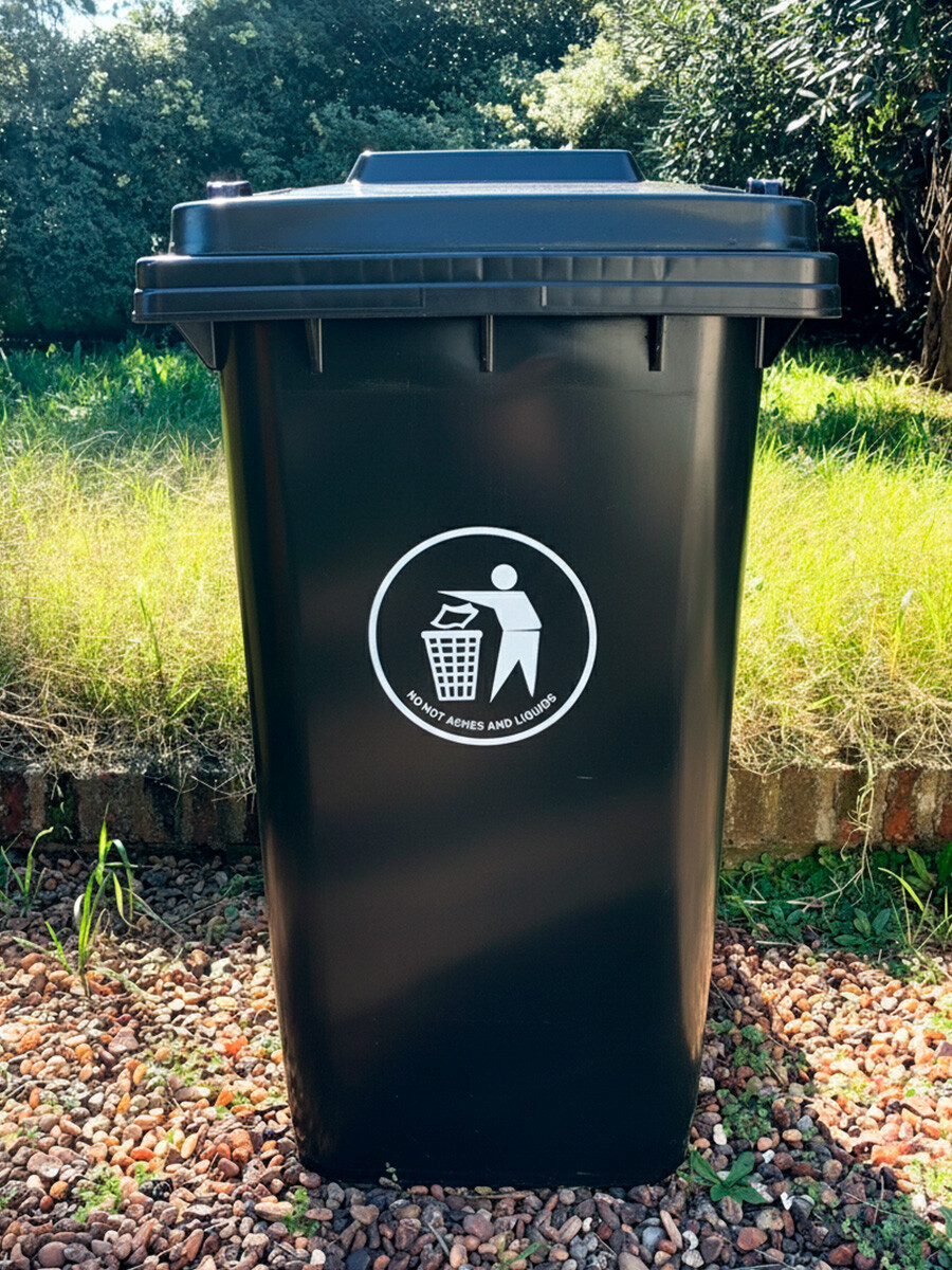 CONTENEDOR PARA RESIDUOS 120L negro