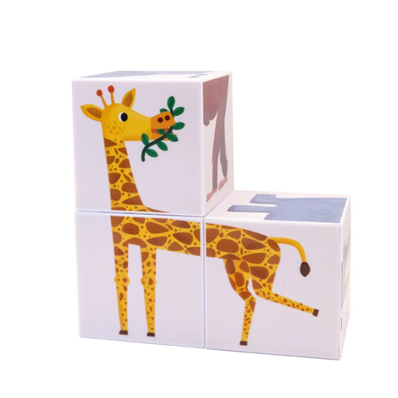 Puzzle Magnético Animales 4 Cubos Imanix Puzzle Magnético Animales 4 Cubos Imanix