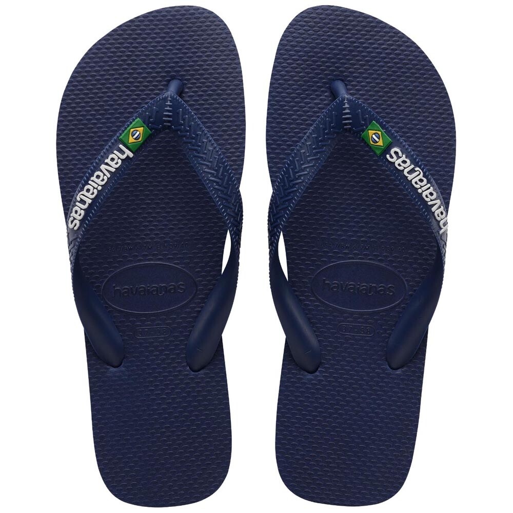 Sandalias Havaianas Brasil Logo Hombre Marino