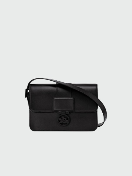 Longchamp -Bolso de hombro M, Box-Trot Negro