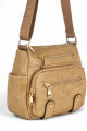 Bandolera varios cierres Beige