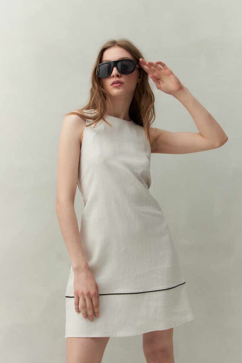 VESTIDO MARLON Hueso