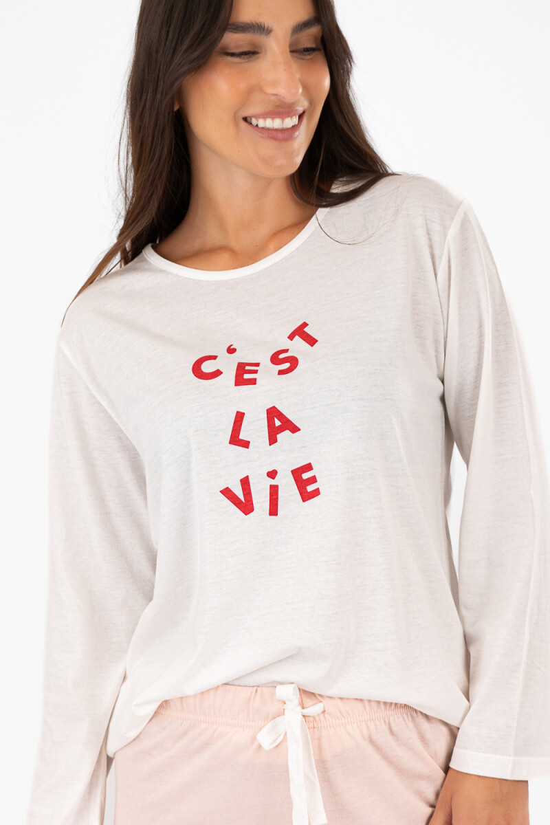 Pijama la vie Marfil