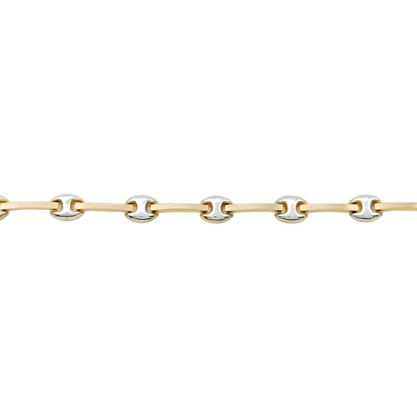 Pulsera Baguette Bicolor -Oro bajo-Sin Piedra-PU8050 sinpiedra