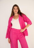 Conjunto kimono+ palazo 100% lino Rosado