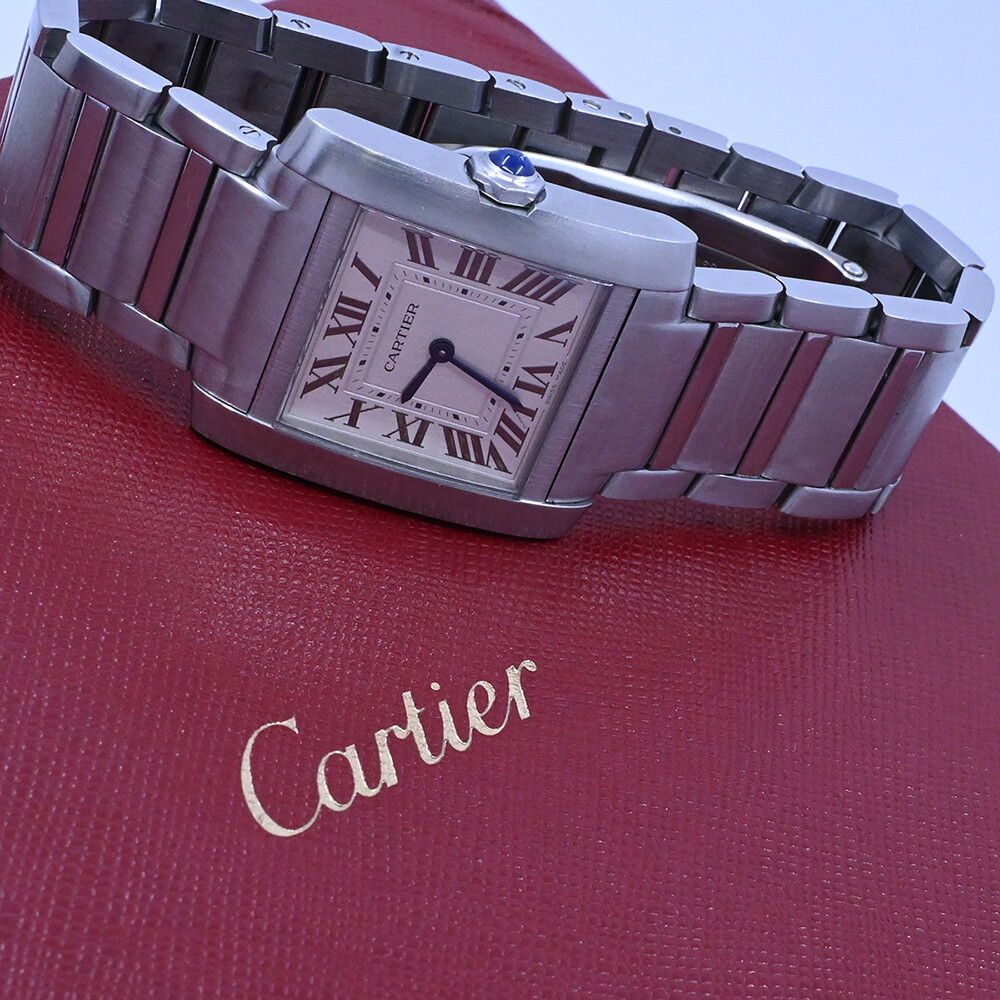 Cartier Tank Francaise mediano WSTA0074 quartz caja de acero 27 mm año 2024 con caja y papeles. Cartier Tank Francaise mediano WSTA0074 quartz caja de acero 27 mm año 2024 con caja y papeles.