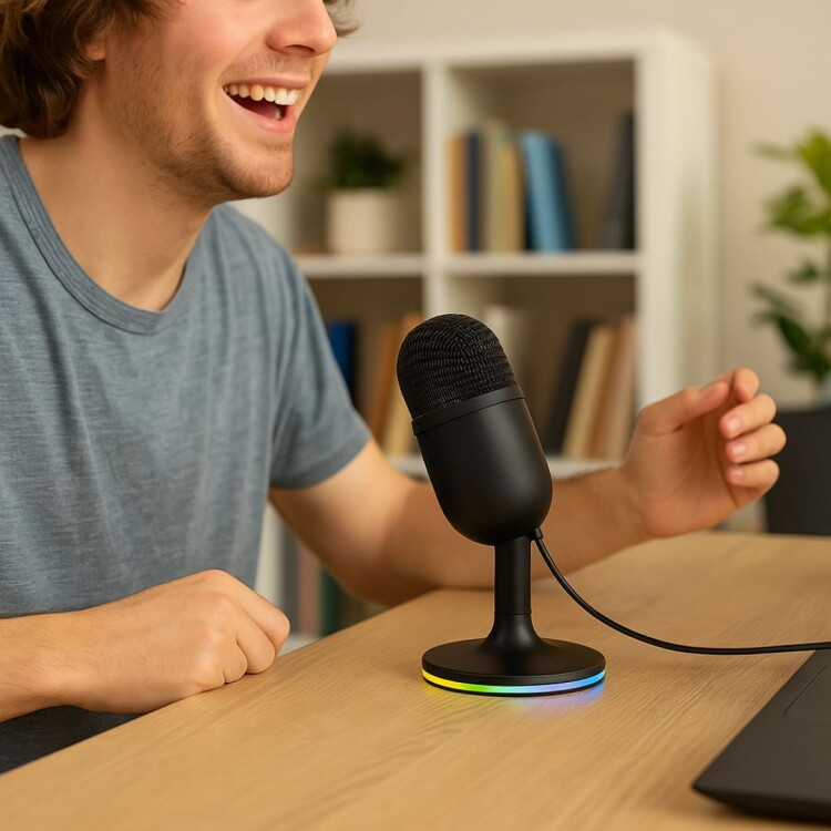 MICROFONO DE ESTUDIO GAMER MARVO NEGRO