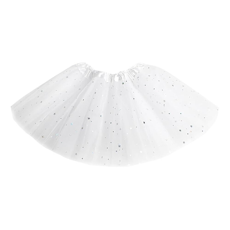 TUTU 30 cm con Brillos y Luz Blanco