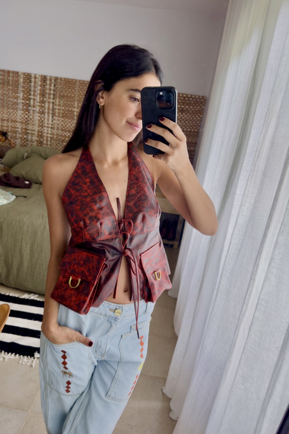 Pocket Vest óxido Rojo