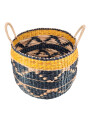 CANASTO REDONDO TEJIDO NEGRO