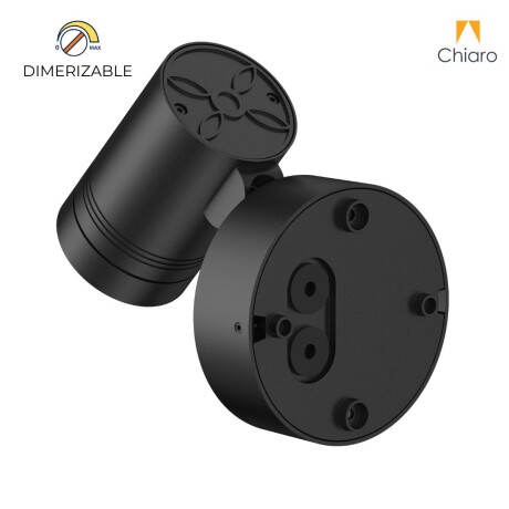 APLIQUE SPOT DIRIGIBLE 8W APTO INTEMPERIE NEGRO