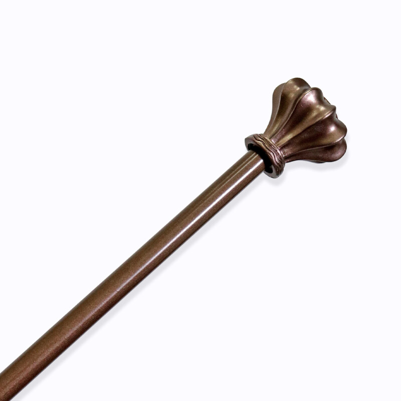 VARA METAL BRONCE P/CORTINA 218-304.8CM Unica