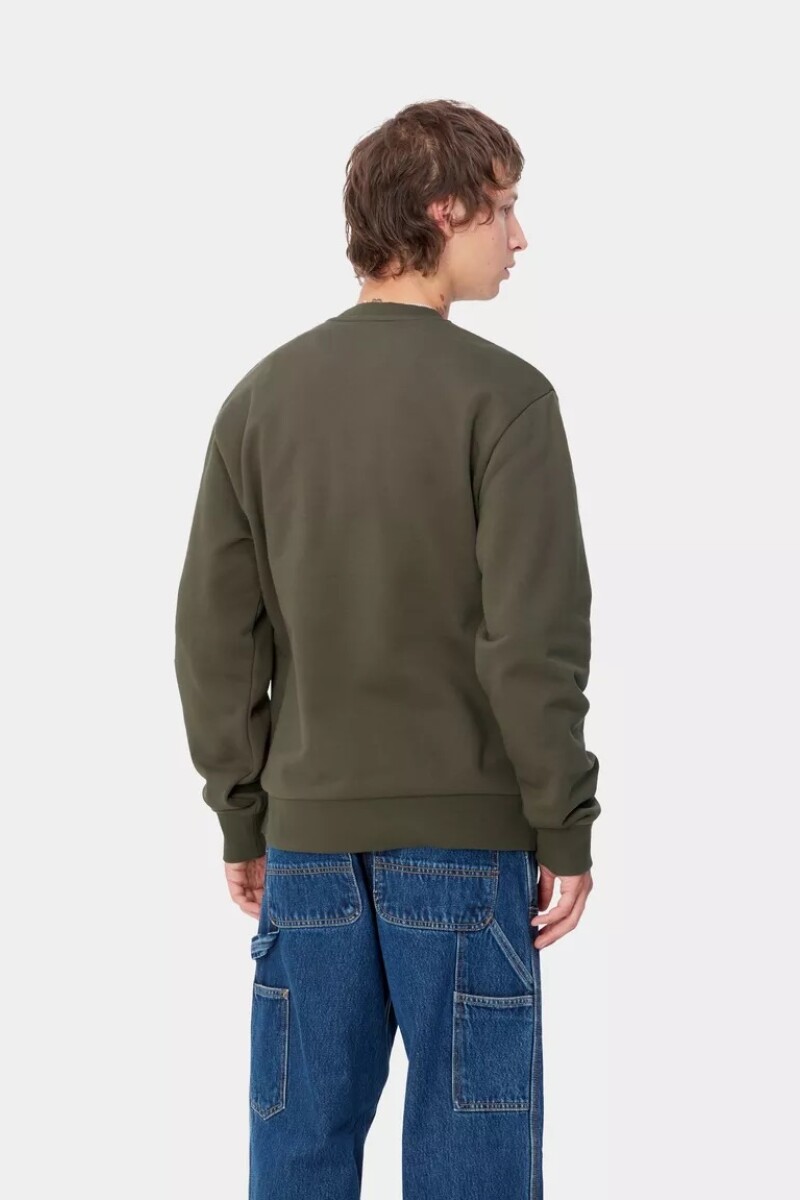 SCRIPT EMBROIDERY SWEAT Verde