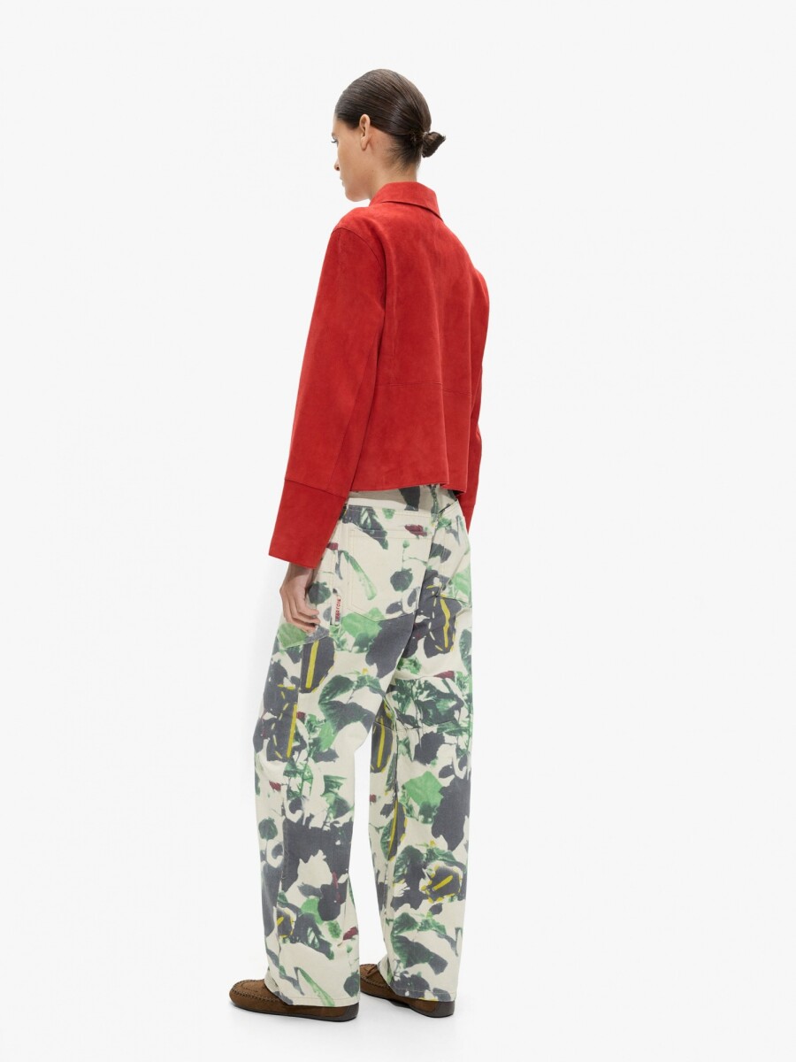 Pantalón Vaquero Estampado 100% Algodón multicolor