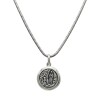 Dije Virgen de Lourdes-Plata 925 quemada-Sin Piedra-CP3053 sinpiedra