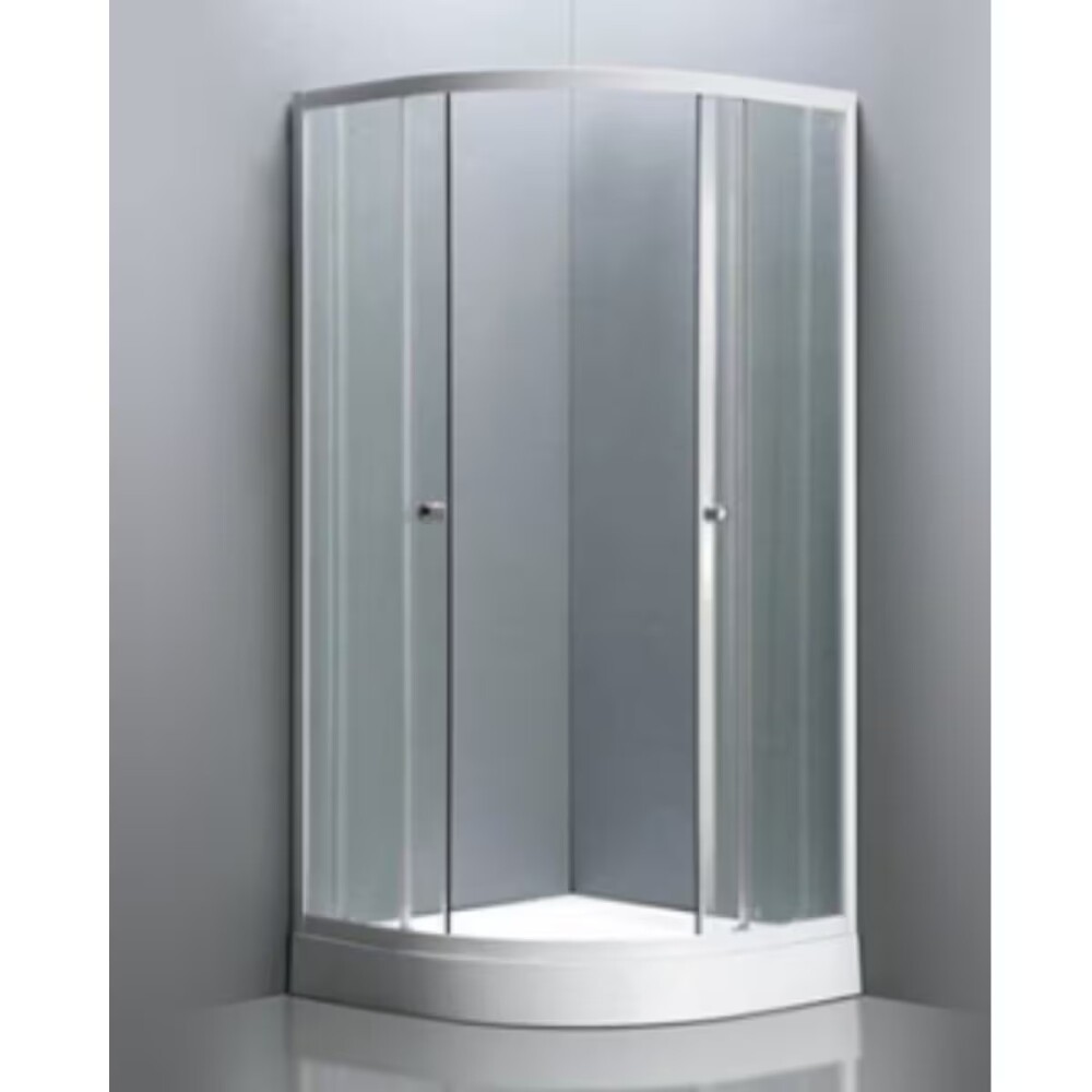 Cabina de ducha curva 90x90x180 cm sin piso Cabina De Ducha Curva 90x90x180 Cm Sin Piso
