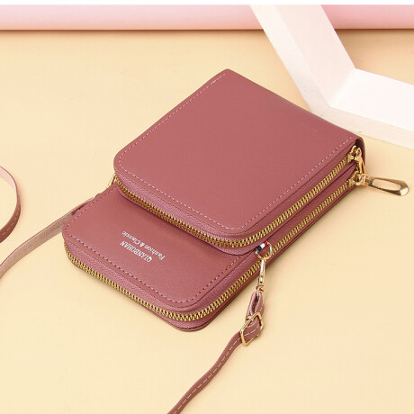 Cartera De Dama Rectangular Bordo