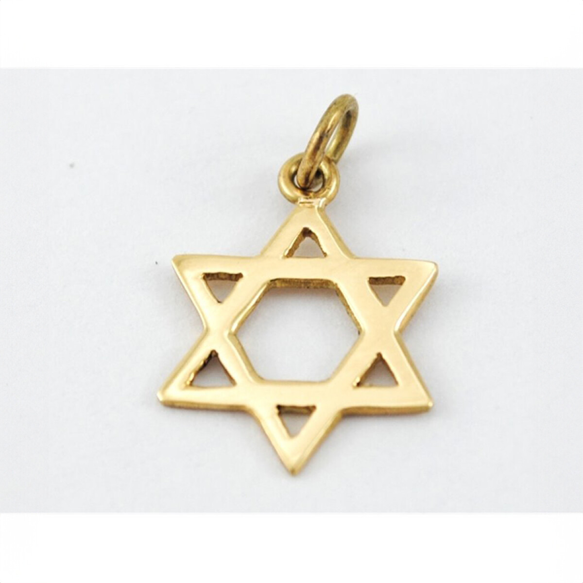 Medalla Estrella De David En Oro 18K 