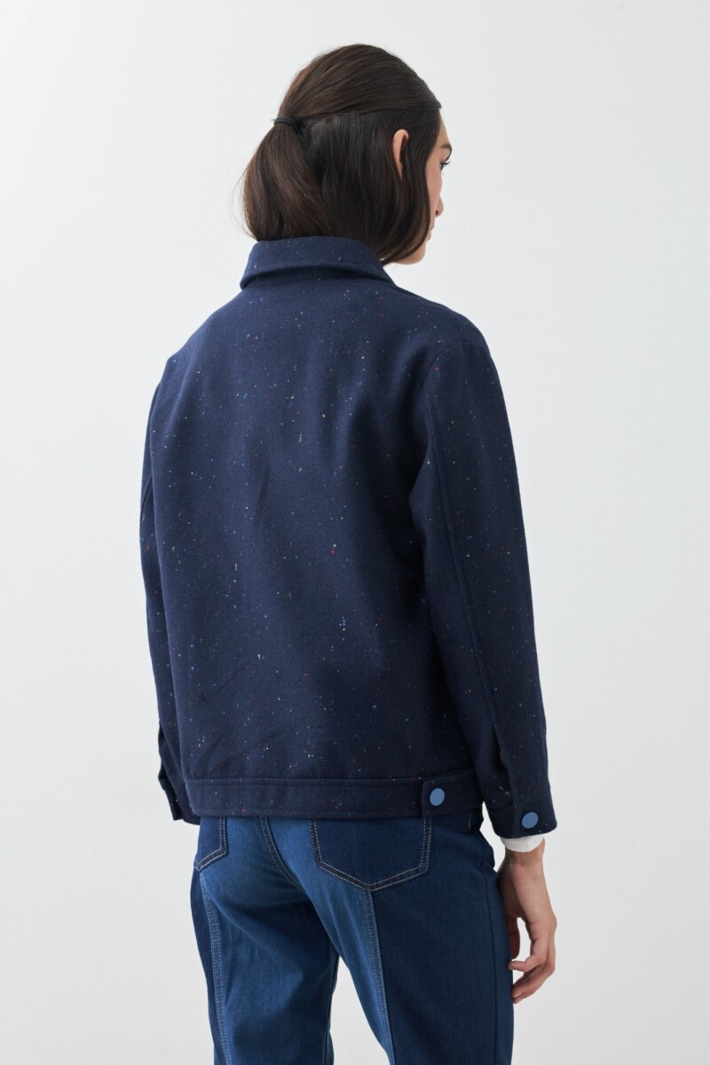 Chaqueta de paño azul marino