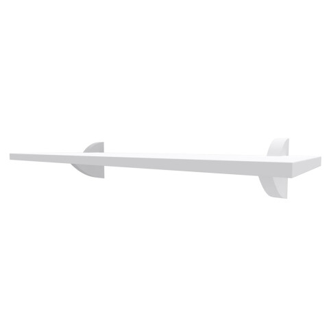 CLIP-2560 Estante Organizador Madera Repisa Decorativa 25x60cm- Blanco