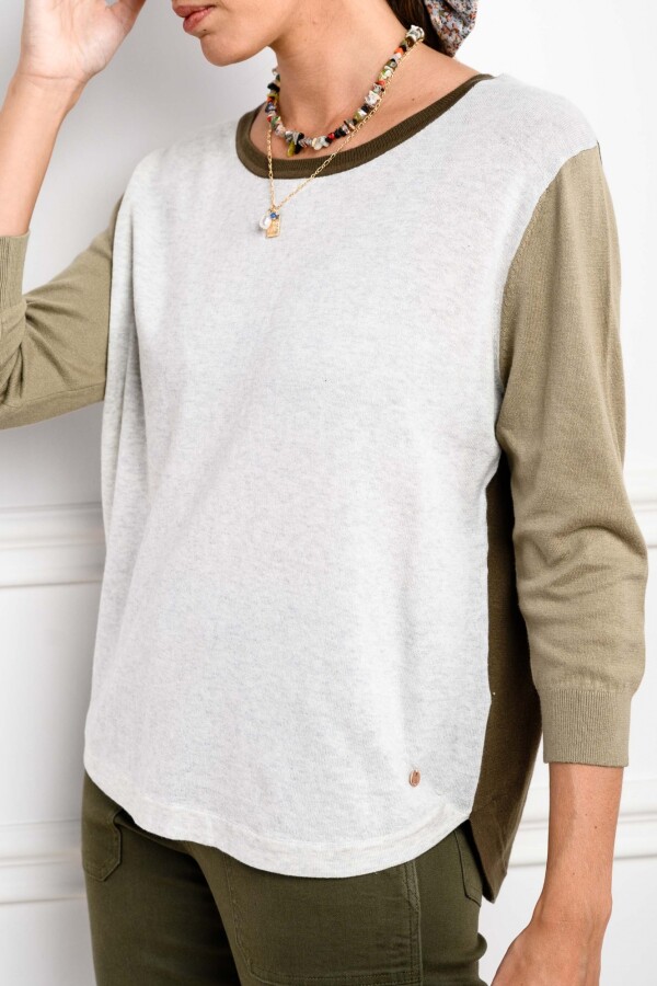 Sweater Color Block Safari