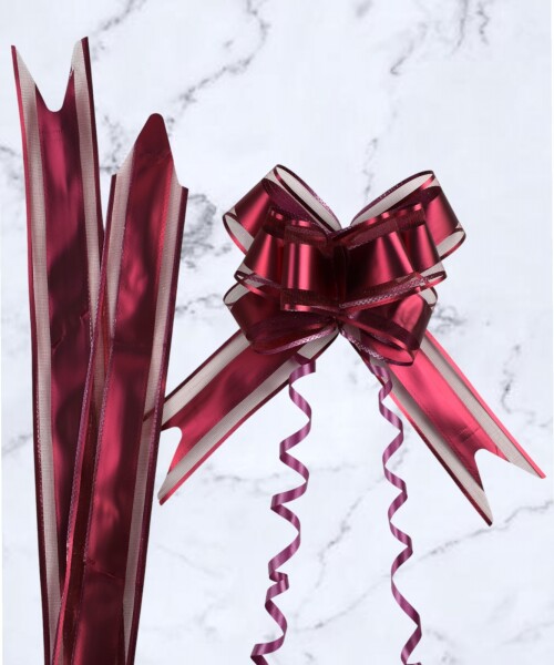 Moño magico grande 5,5 cm x 70 cm BORDEAUX