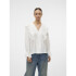 VMKAUSA FRILL LS TOP WVN GA SNOW WHITE