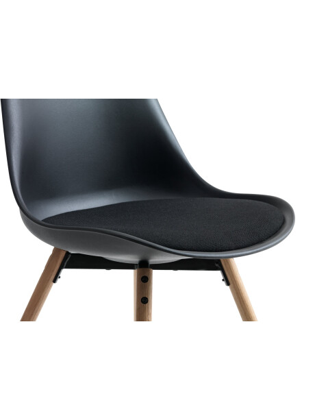 Silla de comedor KASTRUP negro/roble Silla de comedor KASTRUP negro/roble