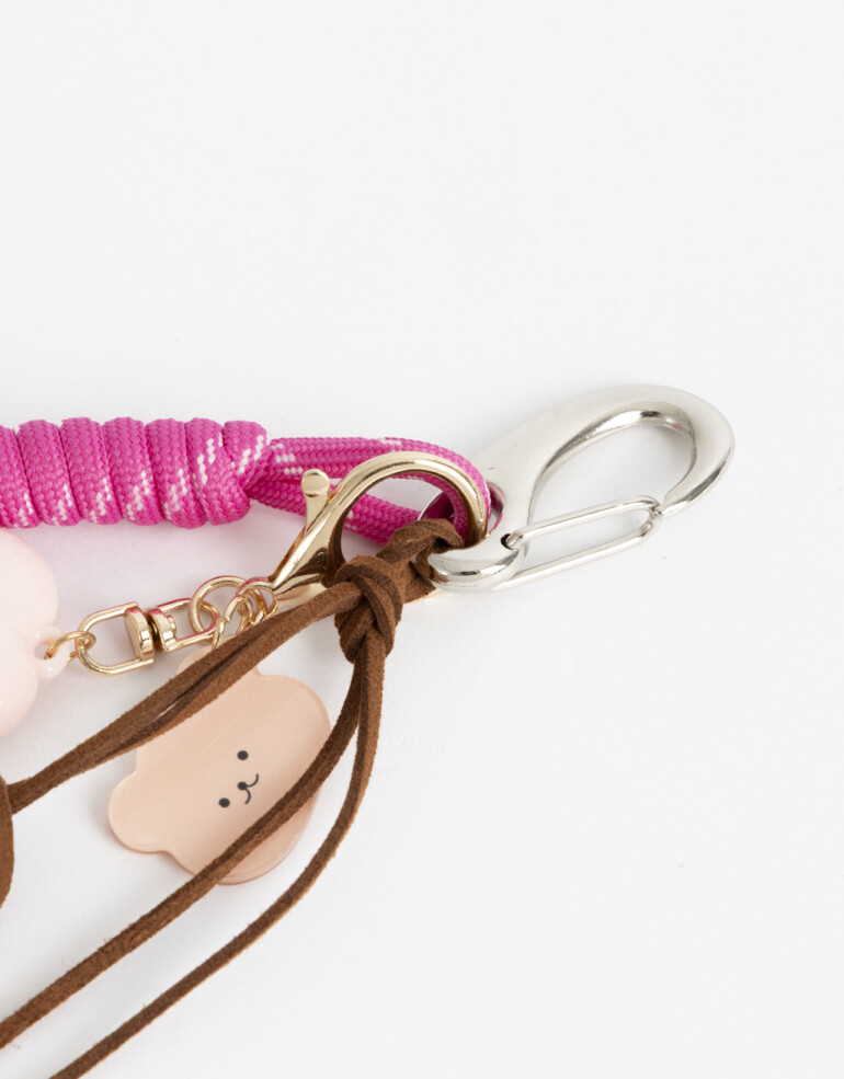 Llavero Cordón Llavero Y Bag Charm Pretzel - Combinacion Multicolor