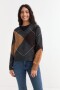 Sweater con rombos GRIS OSCURO
