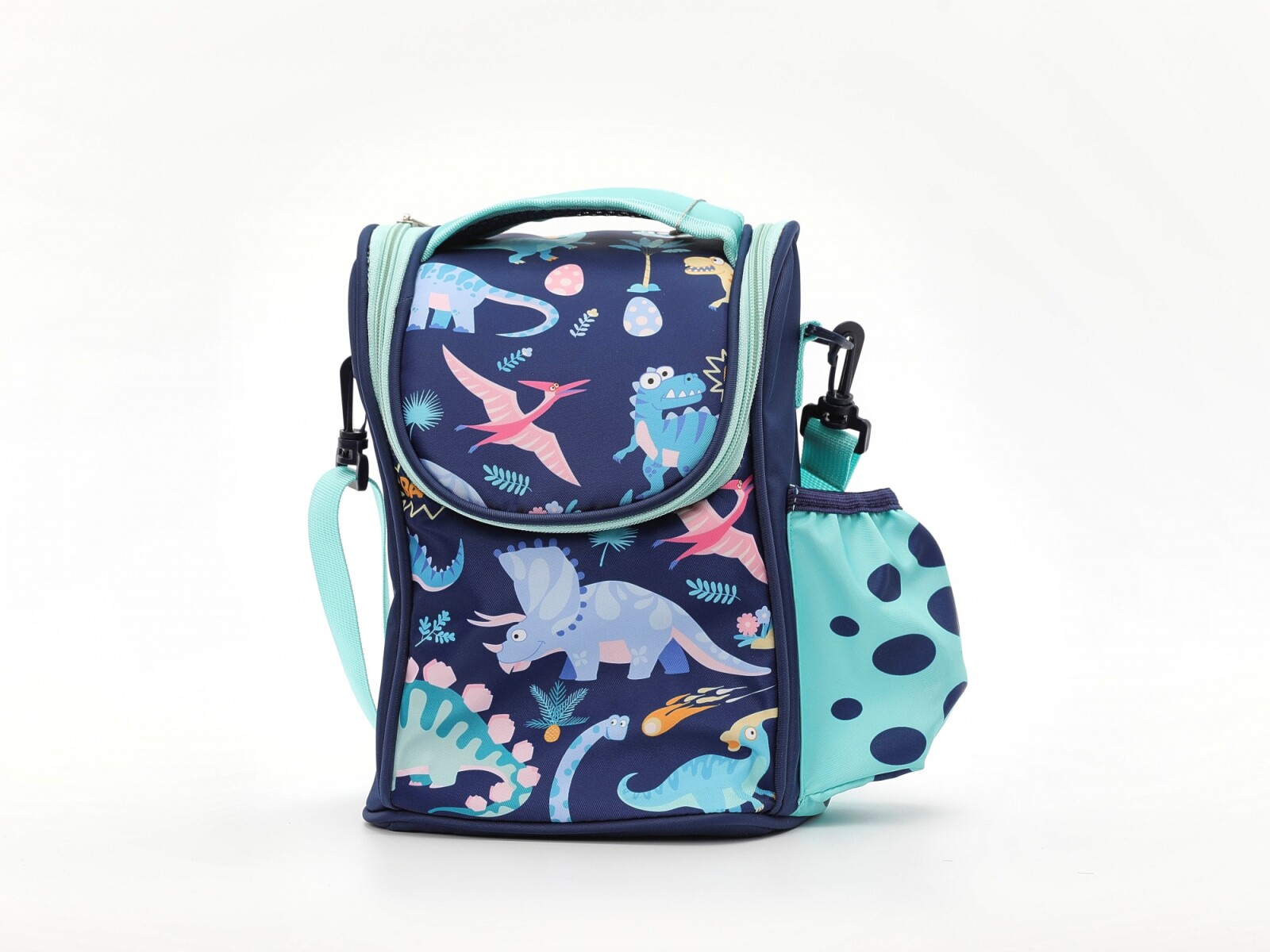BOLSA DE ALMUERZO PORTÁTIL TIPO BANDOLERA (DINOSAUR PARADISE) 