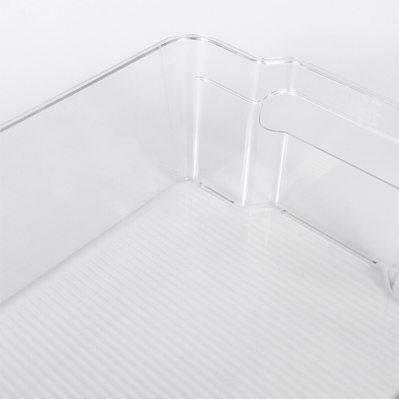 ORGANIZADOR RECT ACRIL TRANSP C/MANIJA 35X23X9.5CM Unica