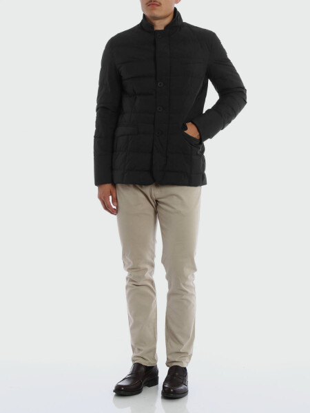 Herno-Campera de Vestir rellena de plumas, Gortex Negro