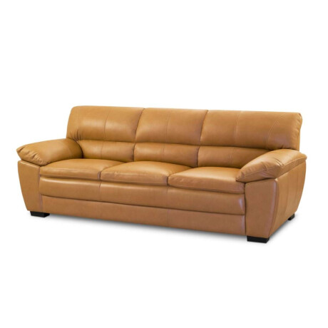 Sillon %100 Cuero 3 Cuerpos Premium Camel