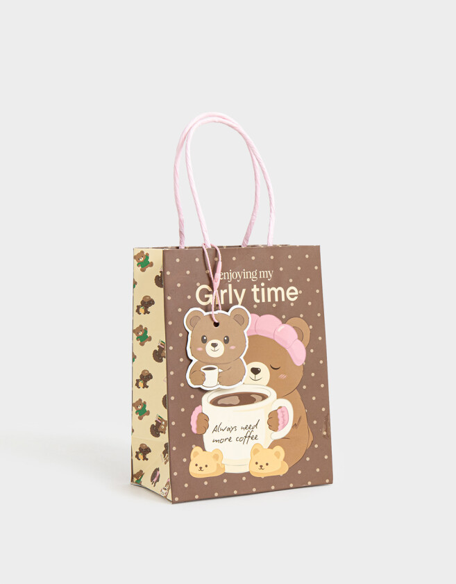 Accesorios Regalos Estampados Bolsa De Regalo Chica Estampada - Combinacion Multicolor
