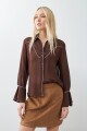 Camisa western chocolate