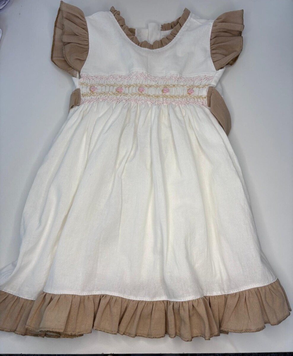 Vestido punto smock 