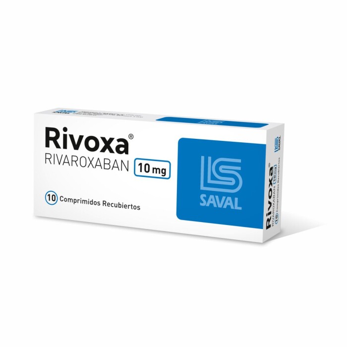 RIVOXA 10 MG. CJ X 10 COMP. REC. única