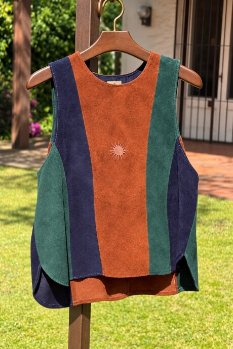 Mix Sun Suede Vest Combinación 1