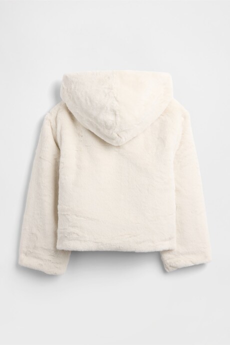 Campera Peludita Niña Ivory Frost