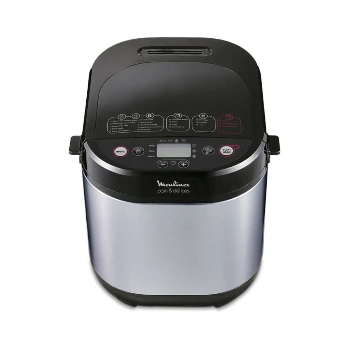 Panificadora Moulinex Pain & Délices Capacidad De 1 Kg - 20 Programas Automáticos Prepara Yogur Panes Y Mermeladas 