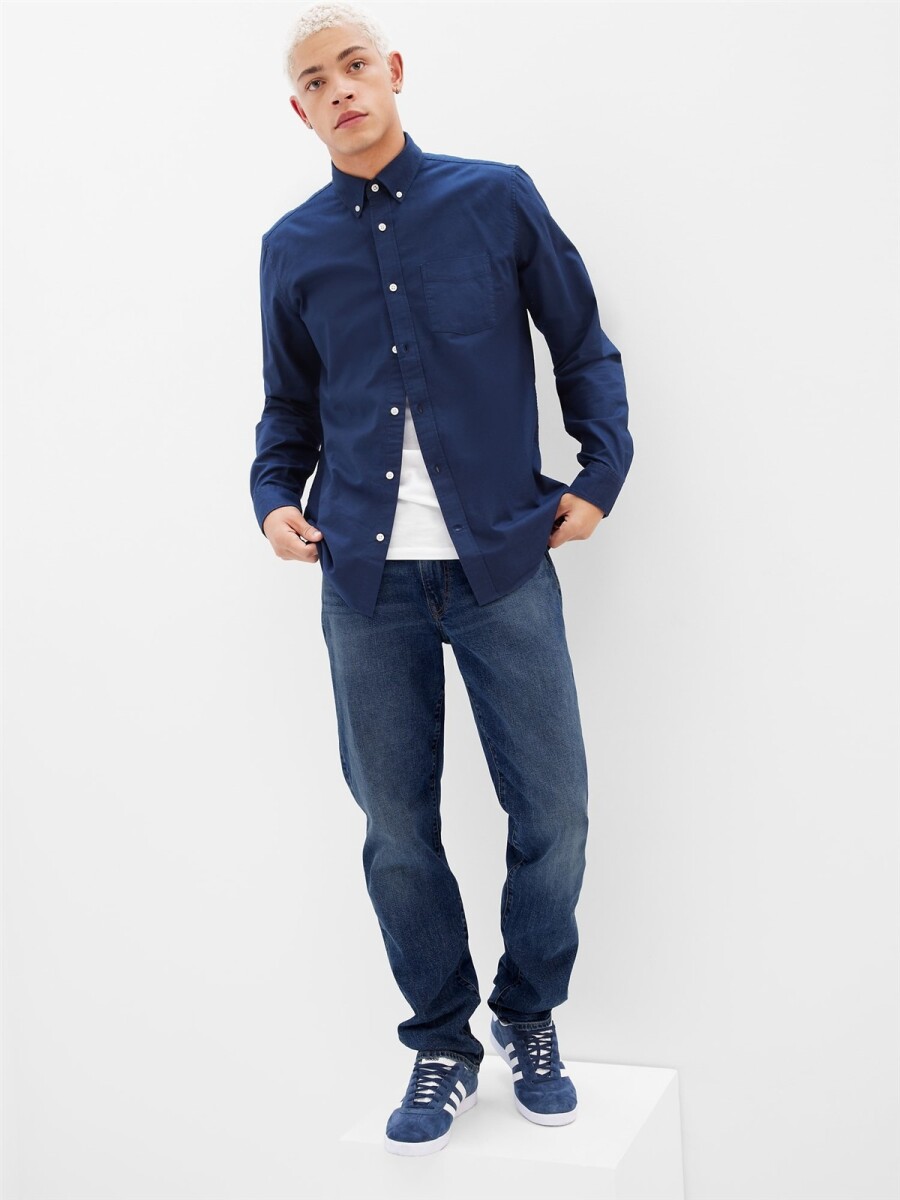 Jean Straight Hombre - Medium Wash 