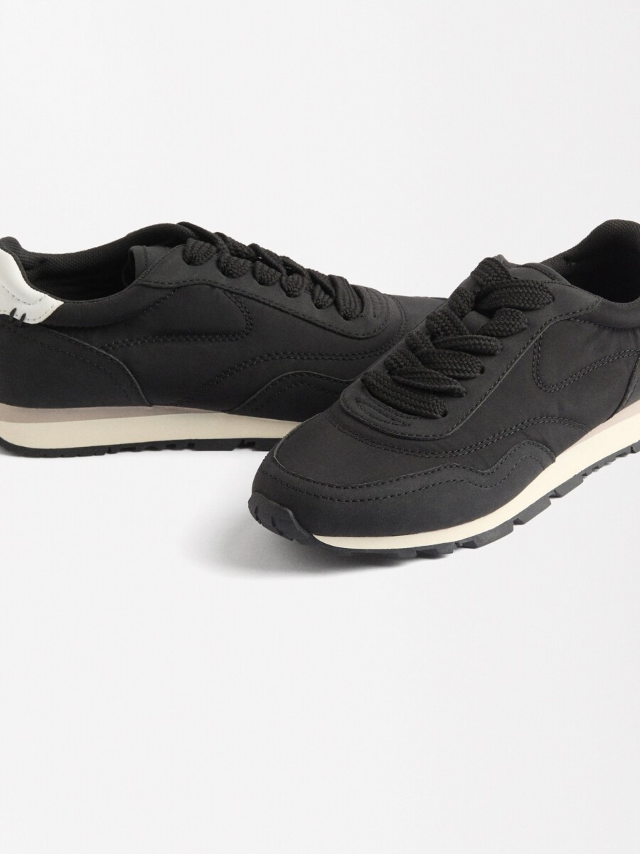 Zapatillas Combinadas De Nylon negro